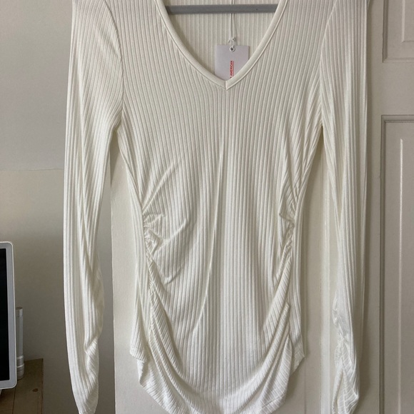 Good American ribbed long sleeve top - Picture 4 of 5